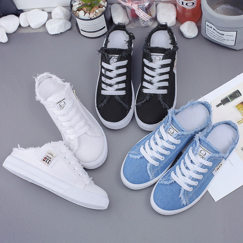 Ava | Denim Mule Sneakers