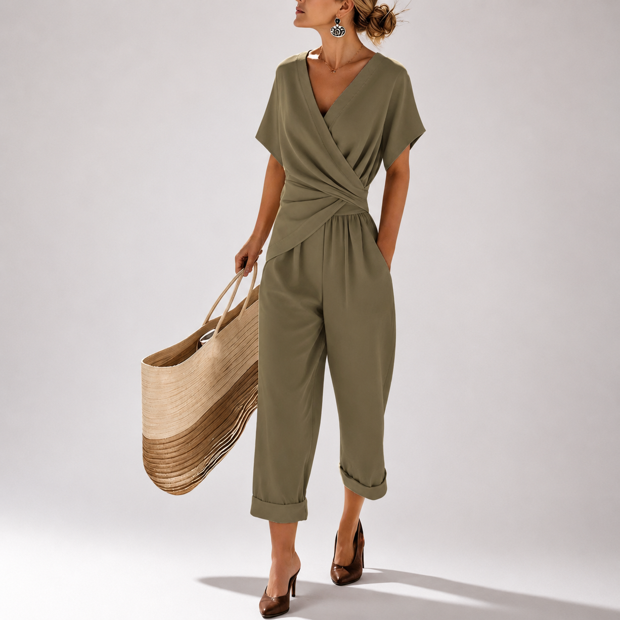 Colleen | Elegant Short Sleeve Set