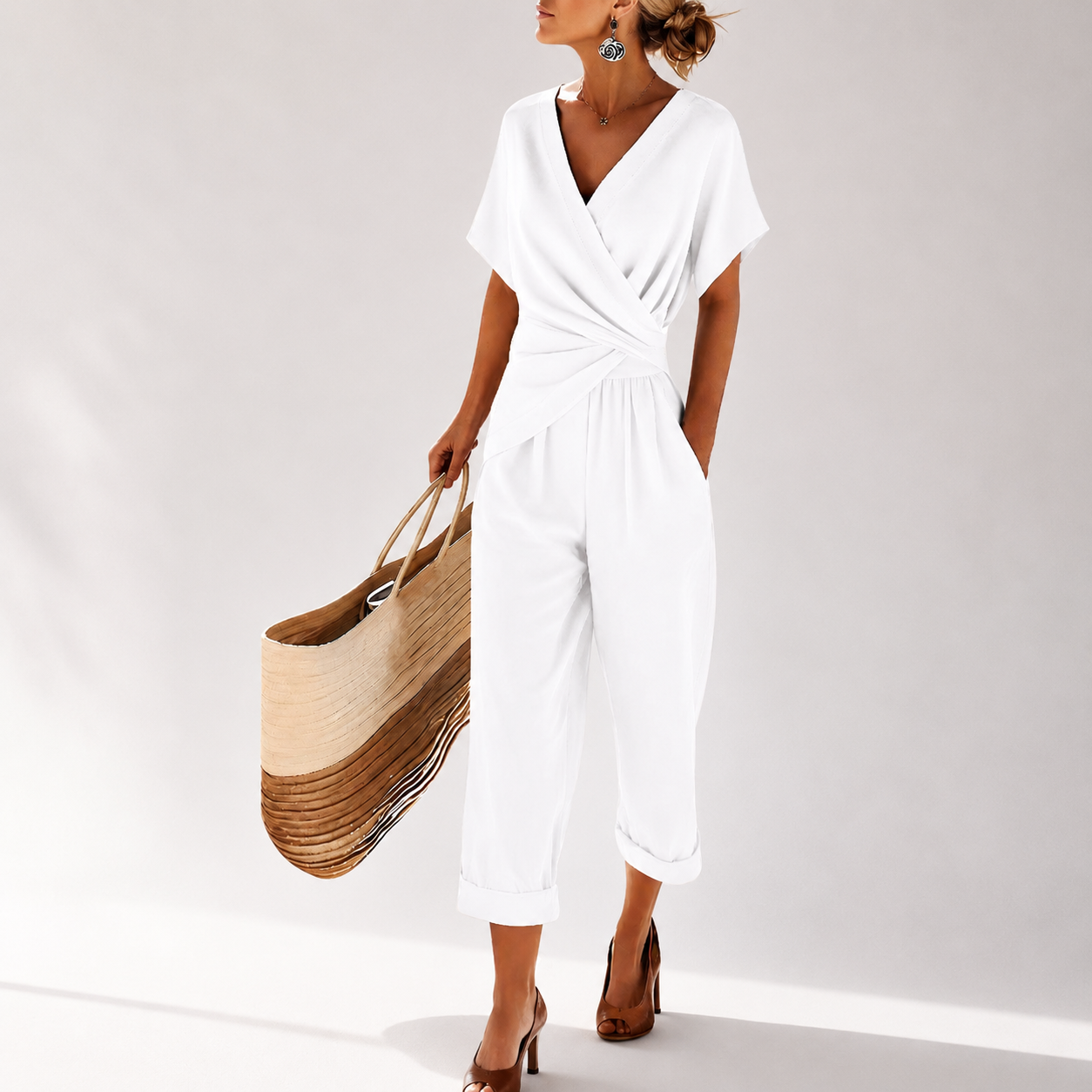 Colleen | Elegant Short Sleeve Set