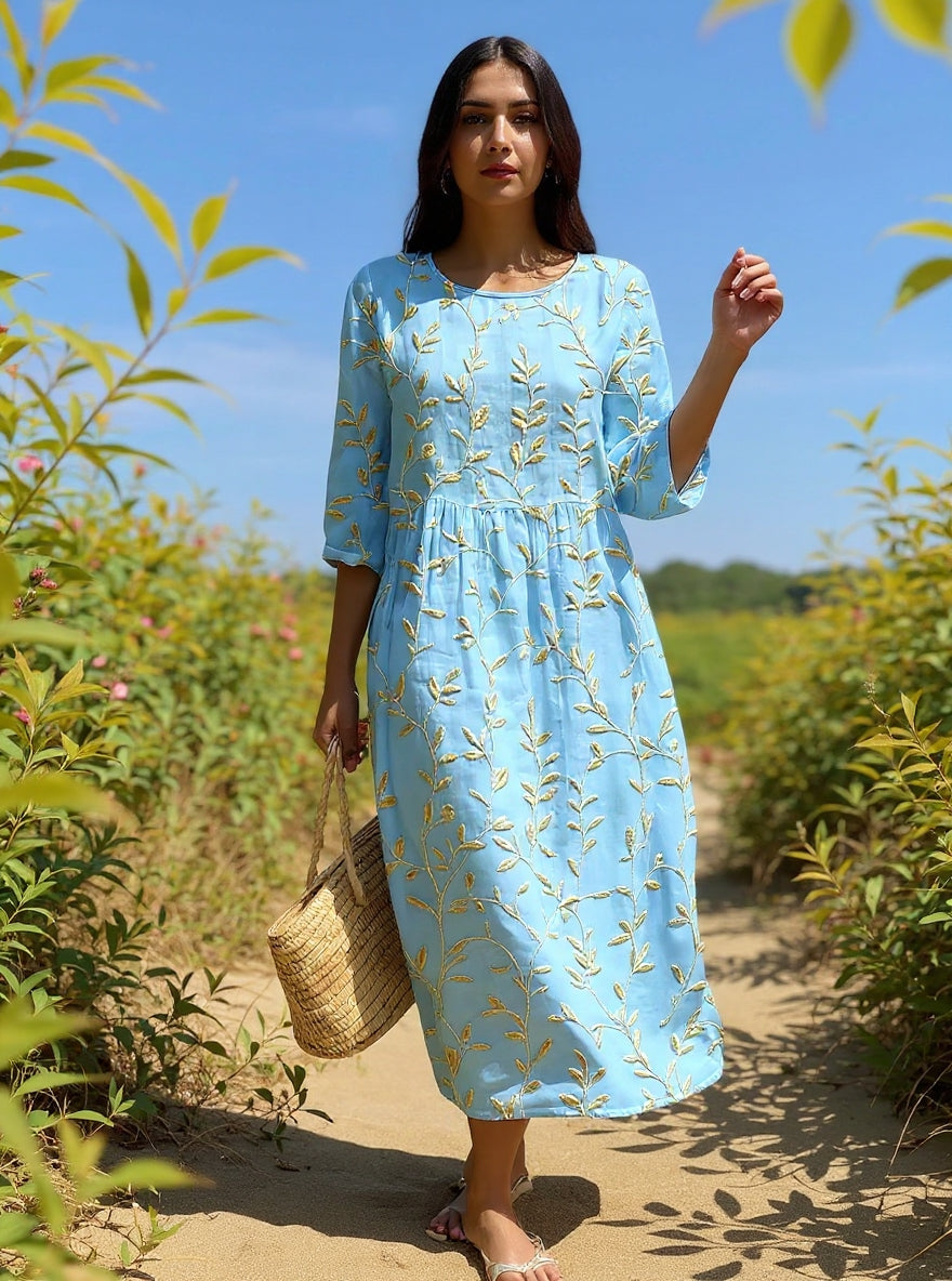 Jade | Elegant Floral Dress