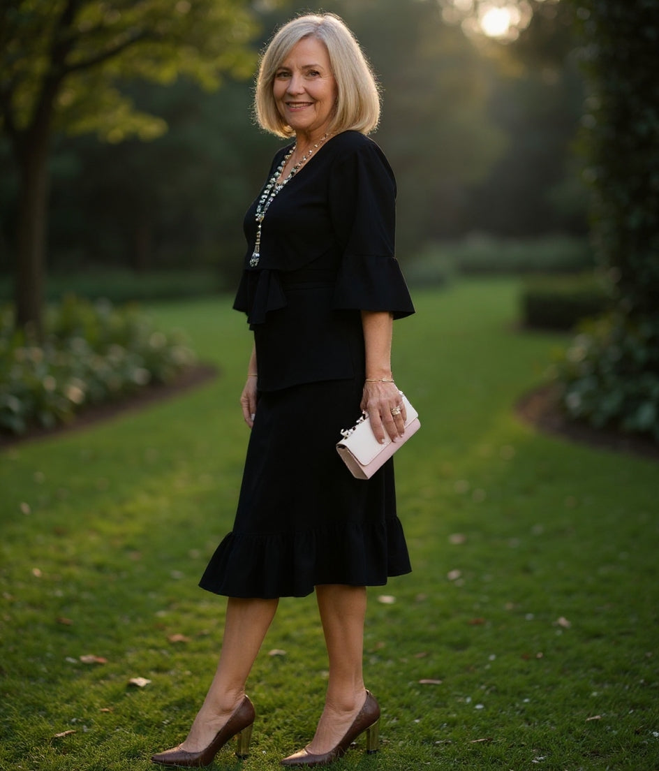 Patricia | Elegant Comfort Ruffle Dress