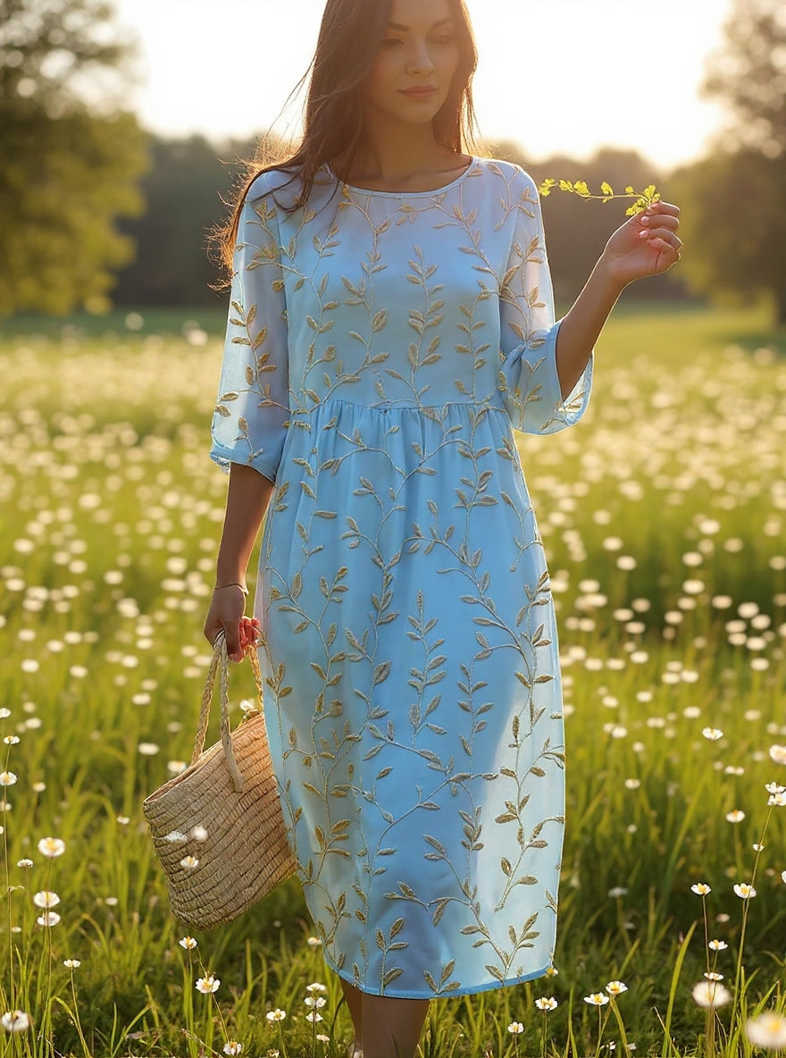 Jade | Elegant Floral Dress