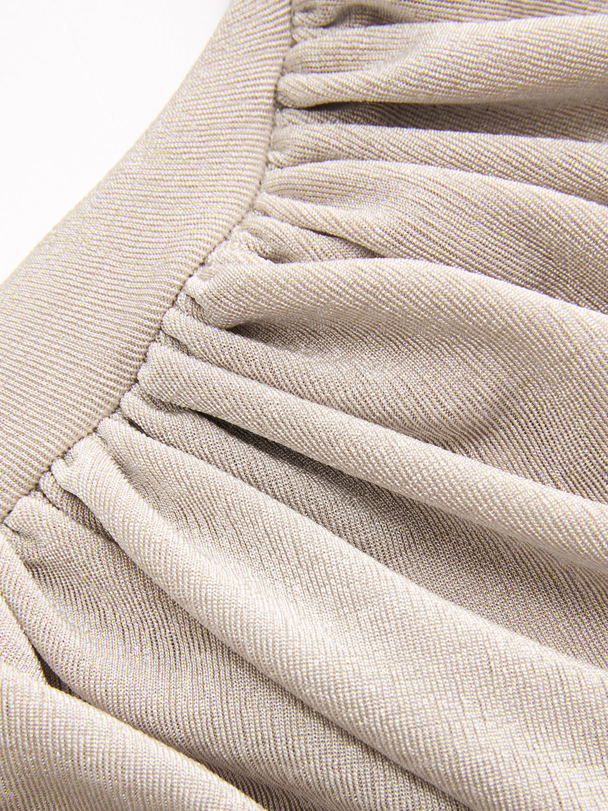 Asymmetric Ruched Short-Sleeve Top