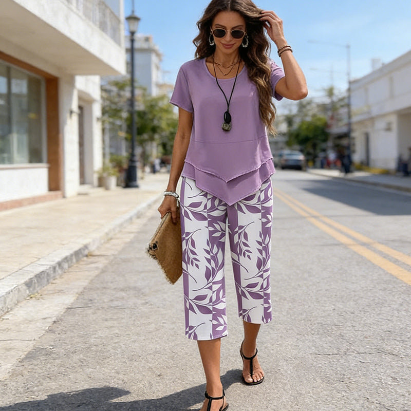 Lisa | Elegant High-waisted Two-piece Set