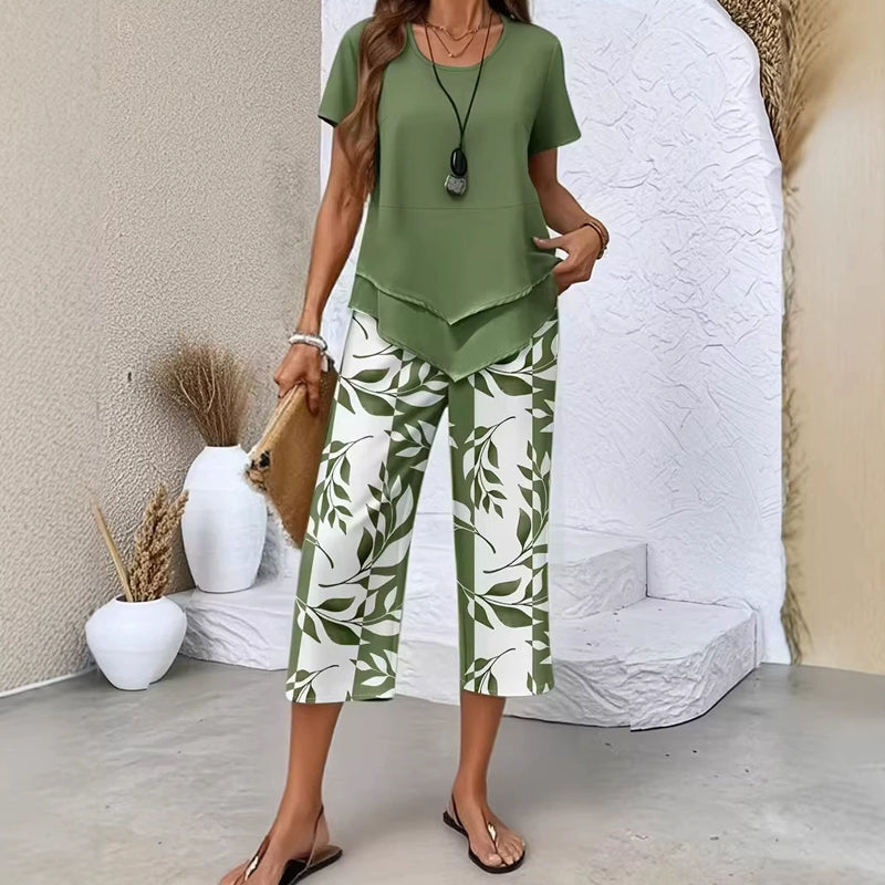 Lisa | Elegant High-waisted Two-piece Set