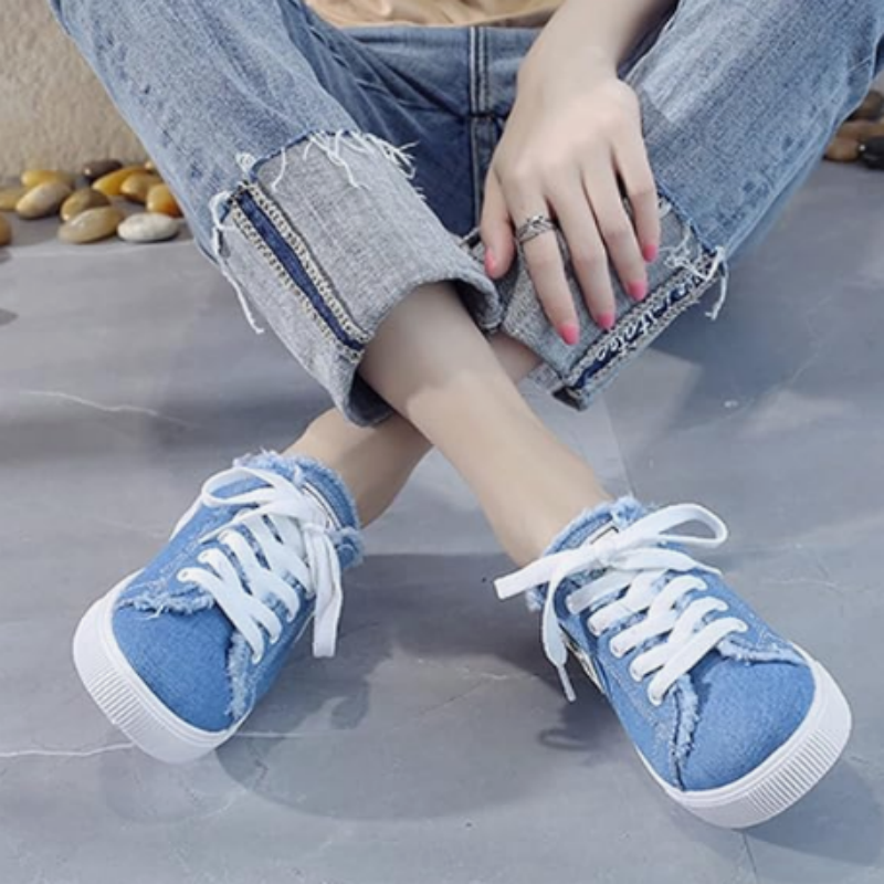 Ava | Denim Mule Sneakers