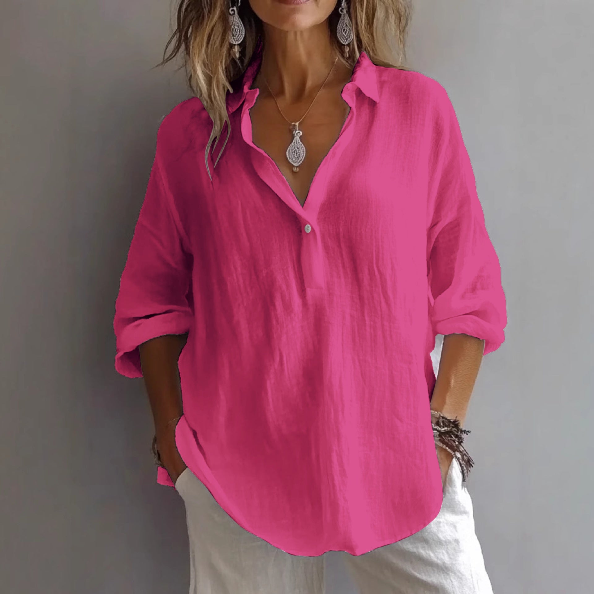 Rosa | Comfortable Linen Blouse