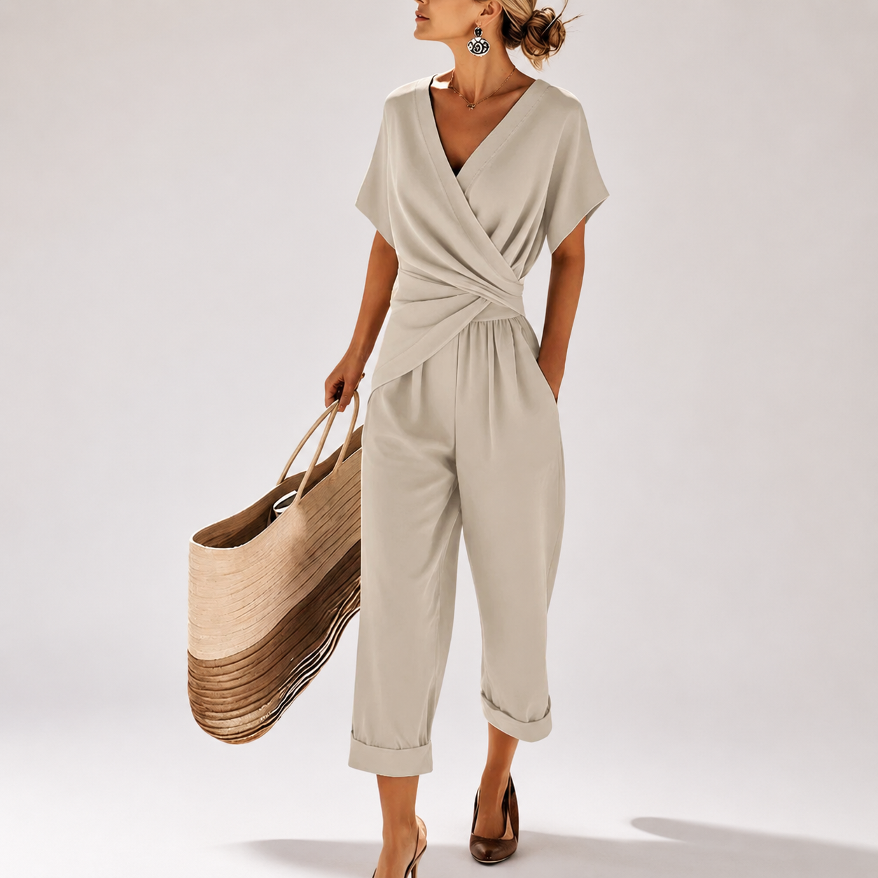 Colleen | Elegant Short Sleeve Set