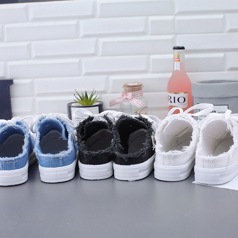 Ava | Denim Mule Sneakers