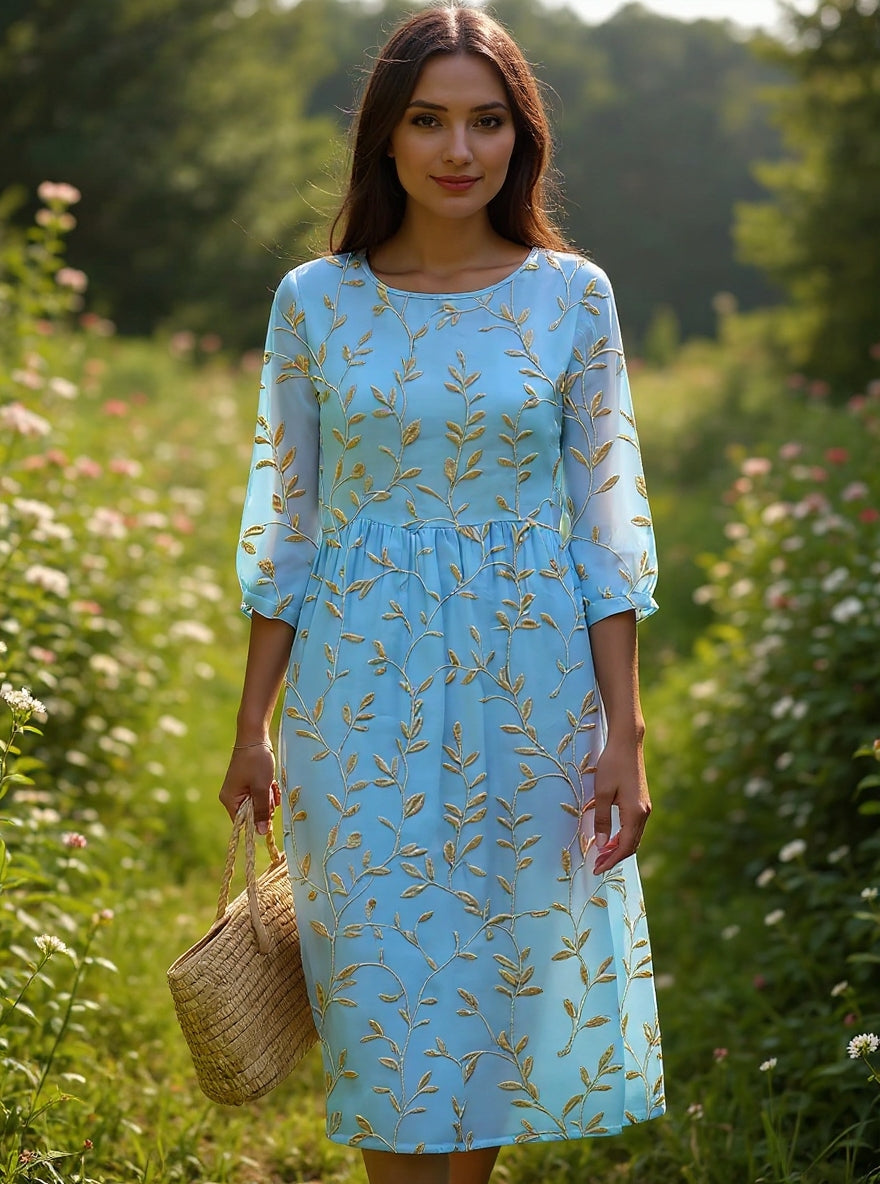Jade | Elegant Floral Dress