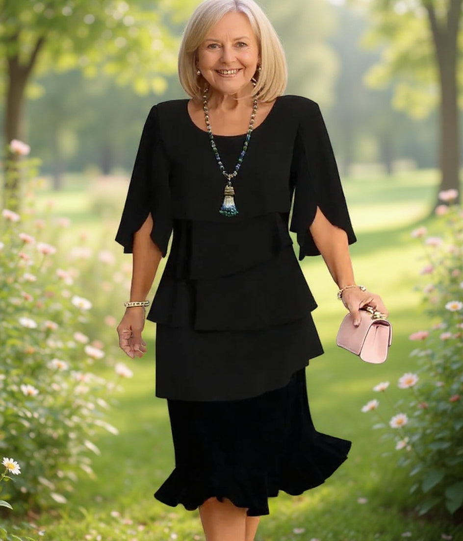 Patricia | Elegant Comfort Ruffle Dress