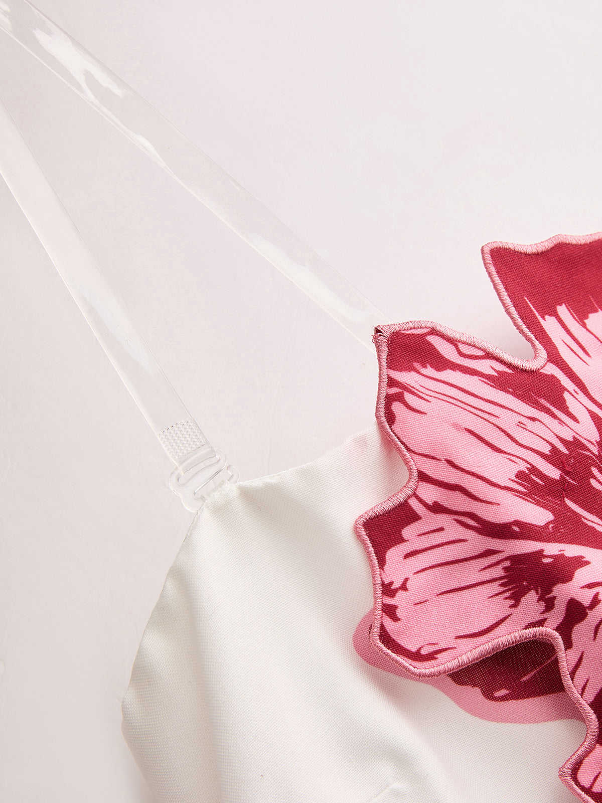 3D Floral Strapless Mini Dress