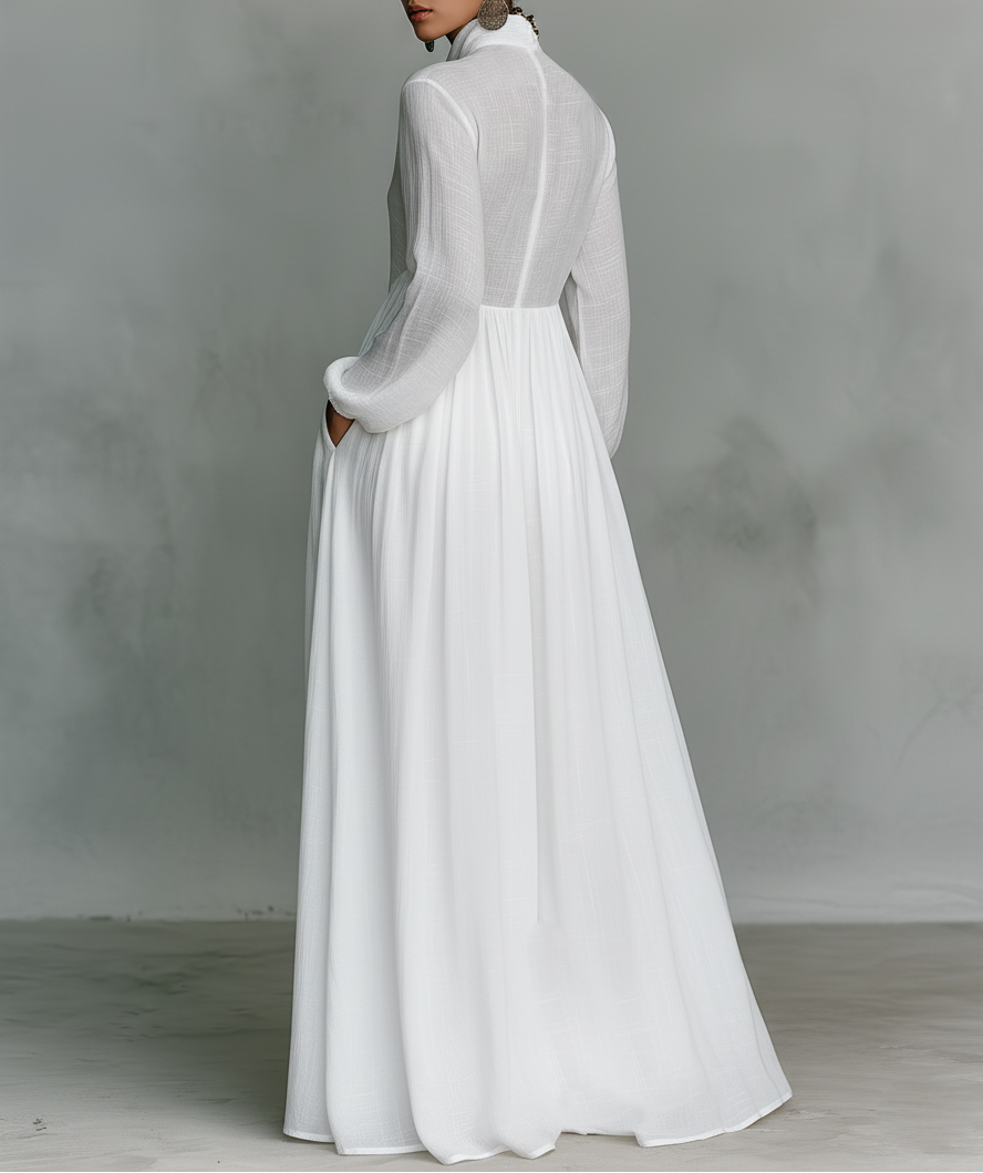 Sara | Flowing Button-Front Maxi Dress