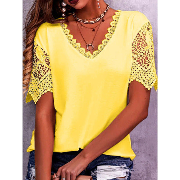 Anne | Loose Short Sleeve Casual Shirt