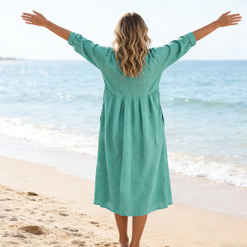 Livia | Casual Midi Dress with Pockets