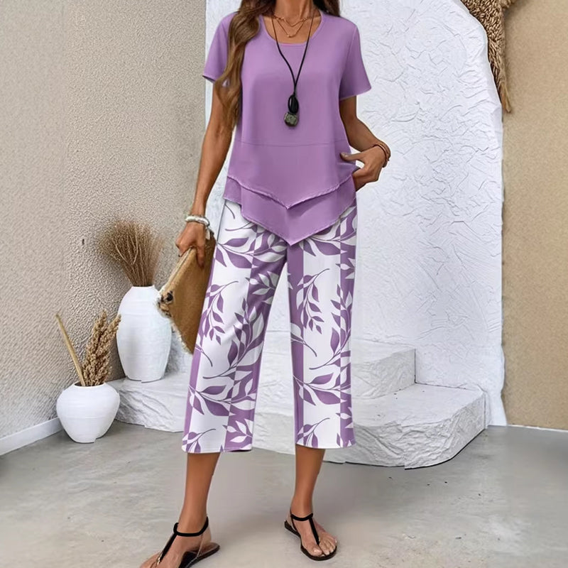 Lisa | Elegant High-waisted Two-piece Set