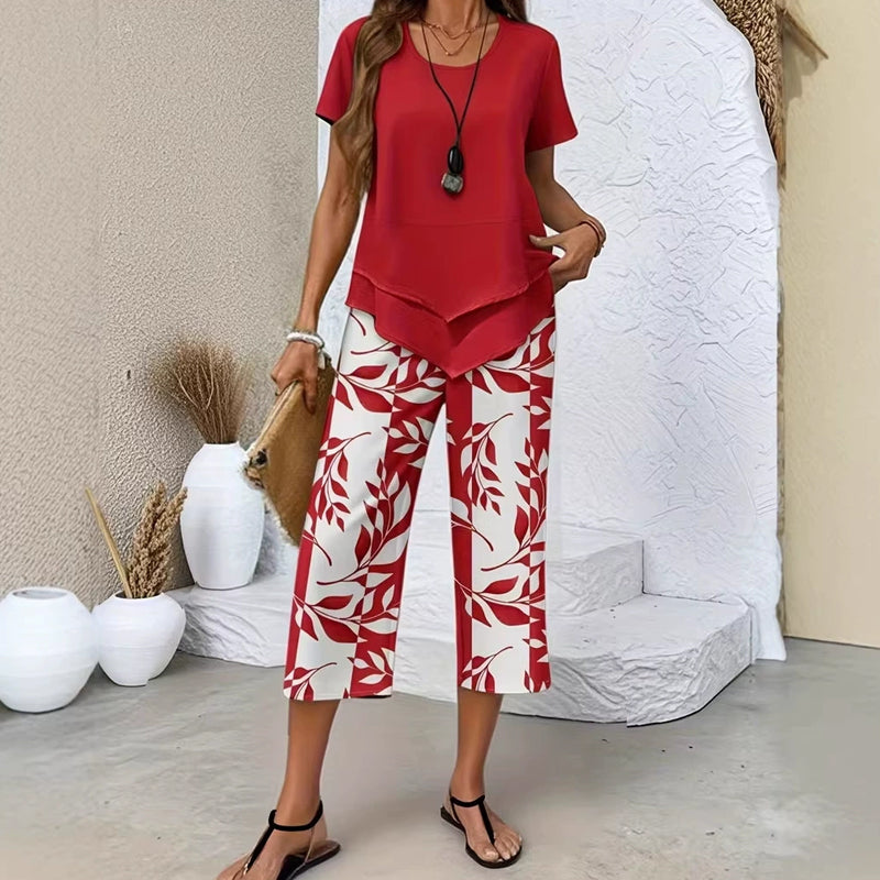 Lisa | Elegant High-waisted Two-piece Set