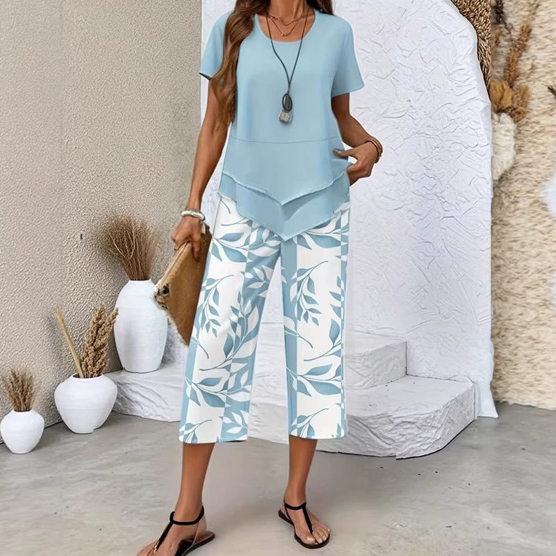 Lisa | Elegant High-waisted Two-piece Set