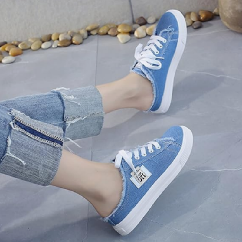 Ava | Denim Mule Sneakers